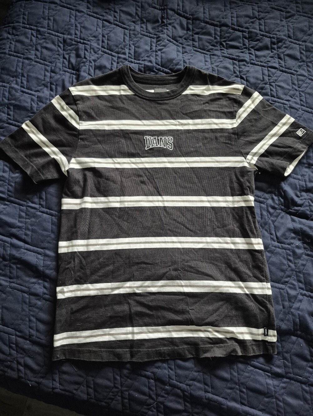 Striped Vans Mens Tee